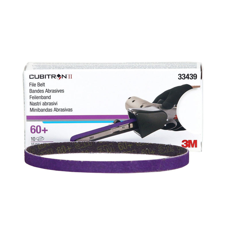 3M CUBITRON II PURPLE FILE BELT 10MM X 330MM (BOX 10)