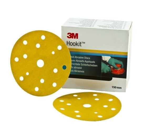 3M GOLD HOOKIT DISCS 150MM