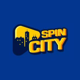 SpinCity Casino logo and pokies selection